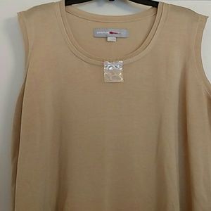 NWOT Beige Lightweight Sleeveless Sweater 22/24